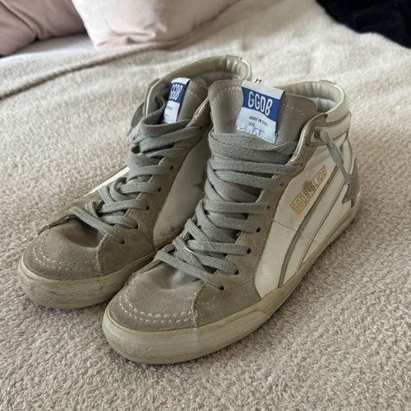 Golden Goose Slide High Top Sneakers - Size EU 37 - Picture 1 of 8